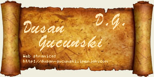 Dušan Gucunski vizit kartica